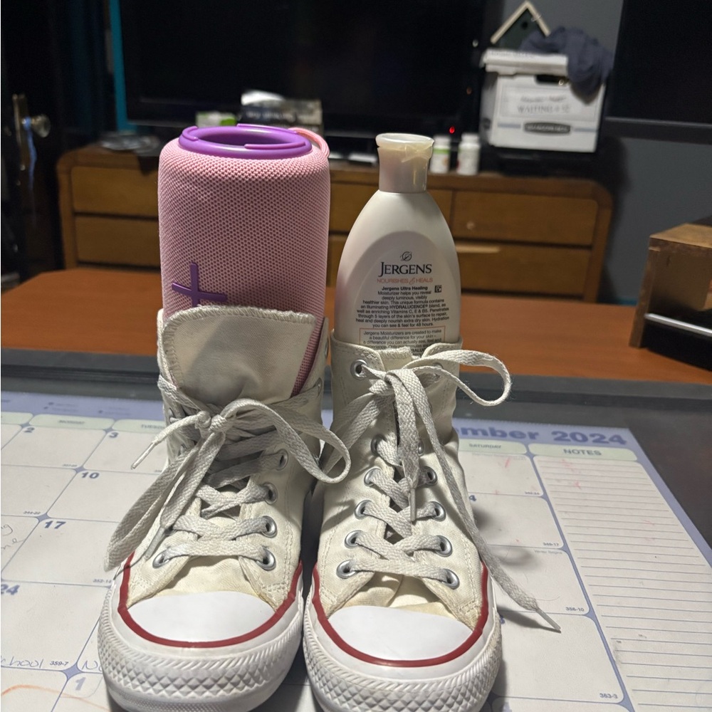 Converse White High-Top Sneakers